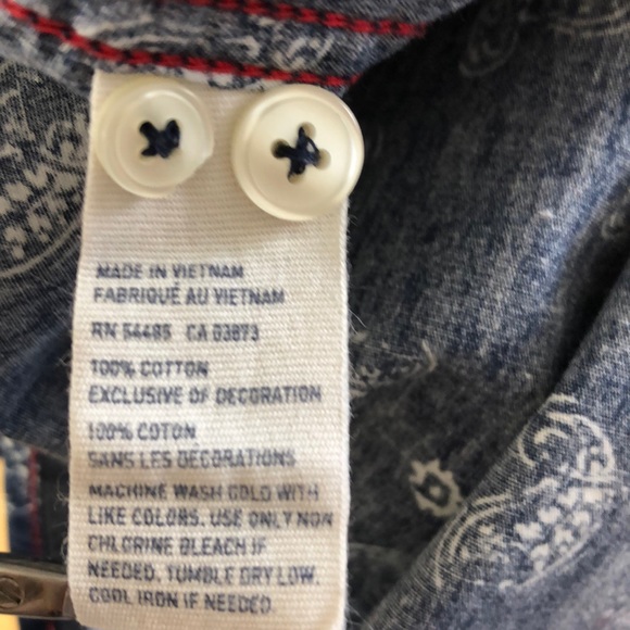 American Eagle Button Down Shirt Size Large EUC - Picture 8 of 8